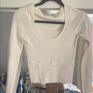 Abercrombie long sleeve corset sweater
